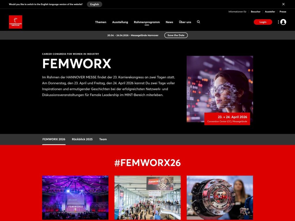 FEMWORX Congress website