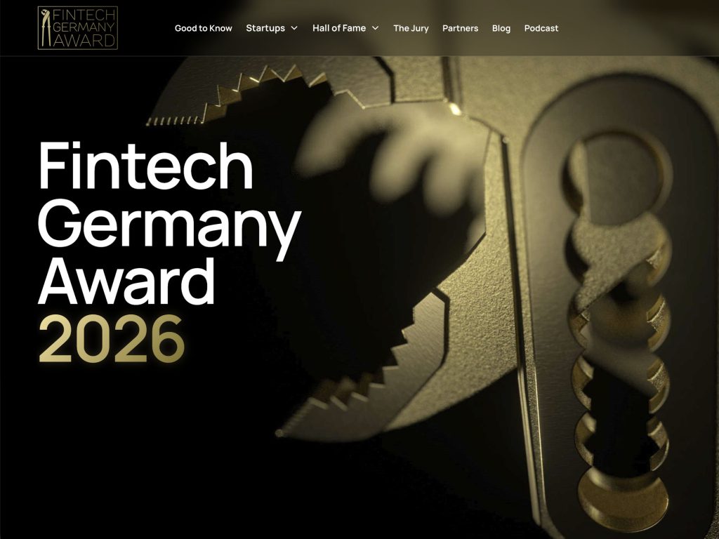 Fintech Germany Award 2026 website