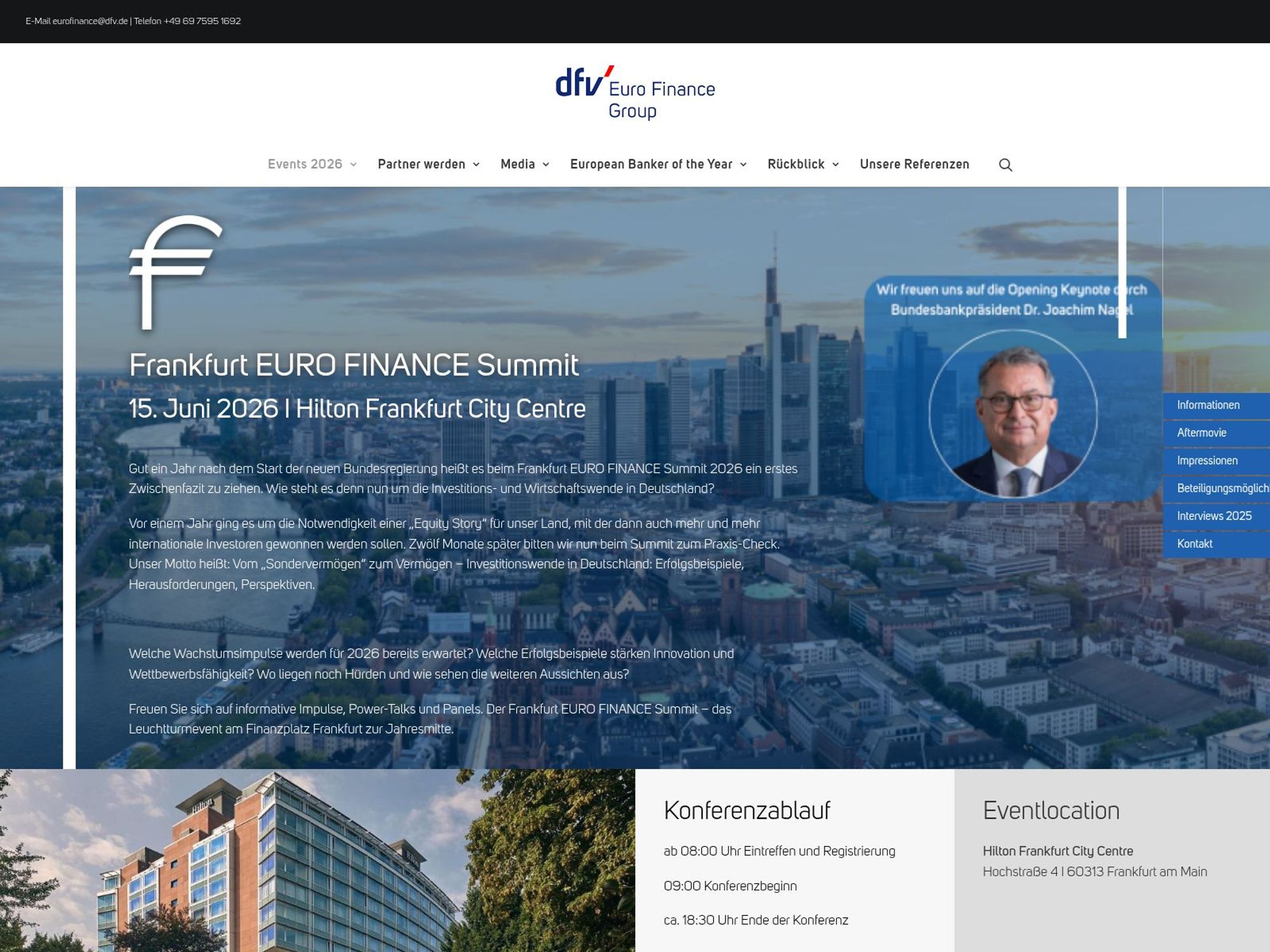 Frankfurt EURO FINANCE Summit 2026