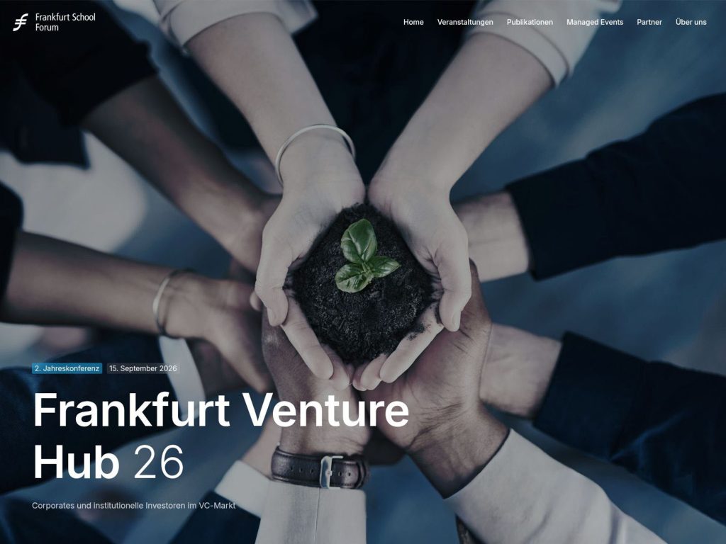 Frankfurt Venture Hub website