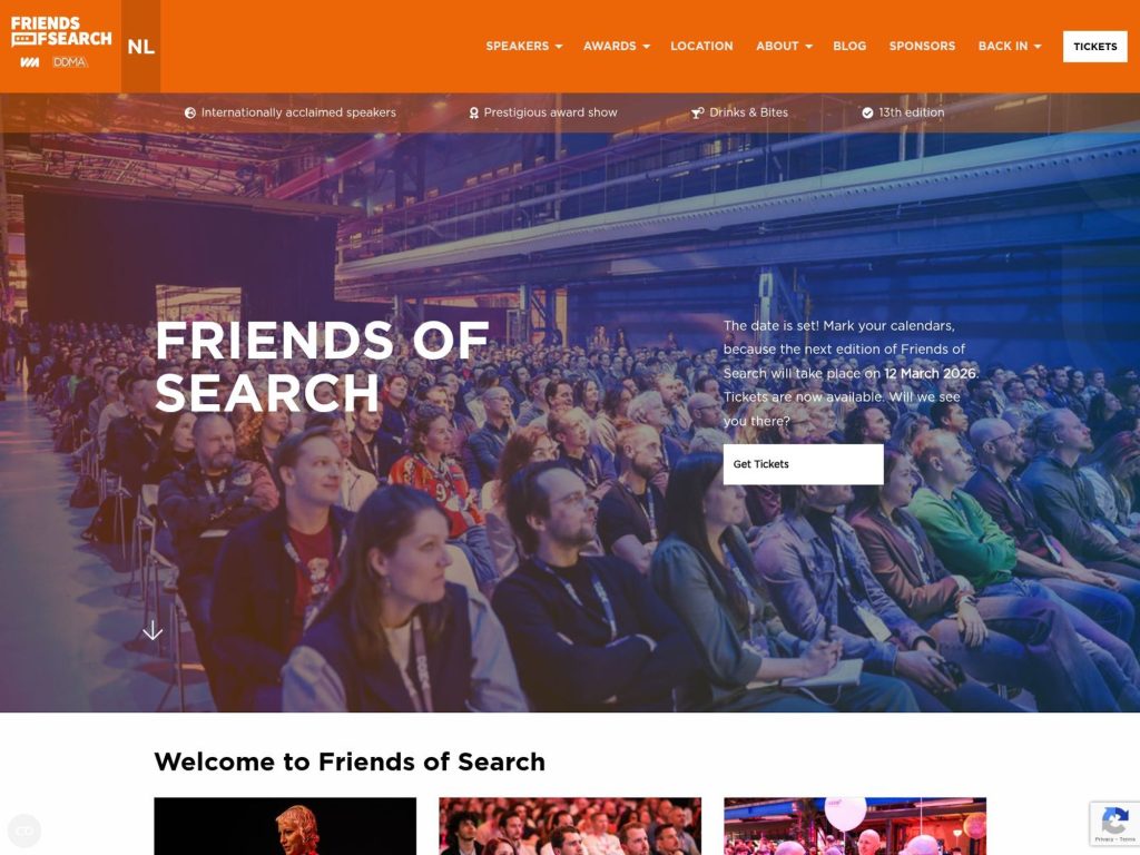 Friends of Search 2026 website