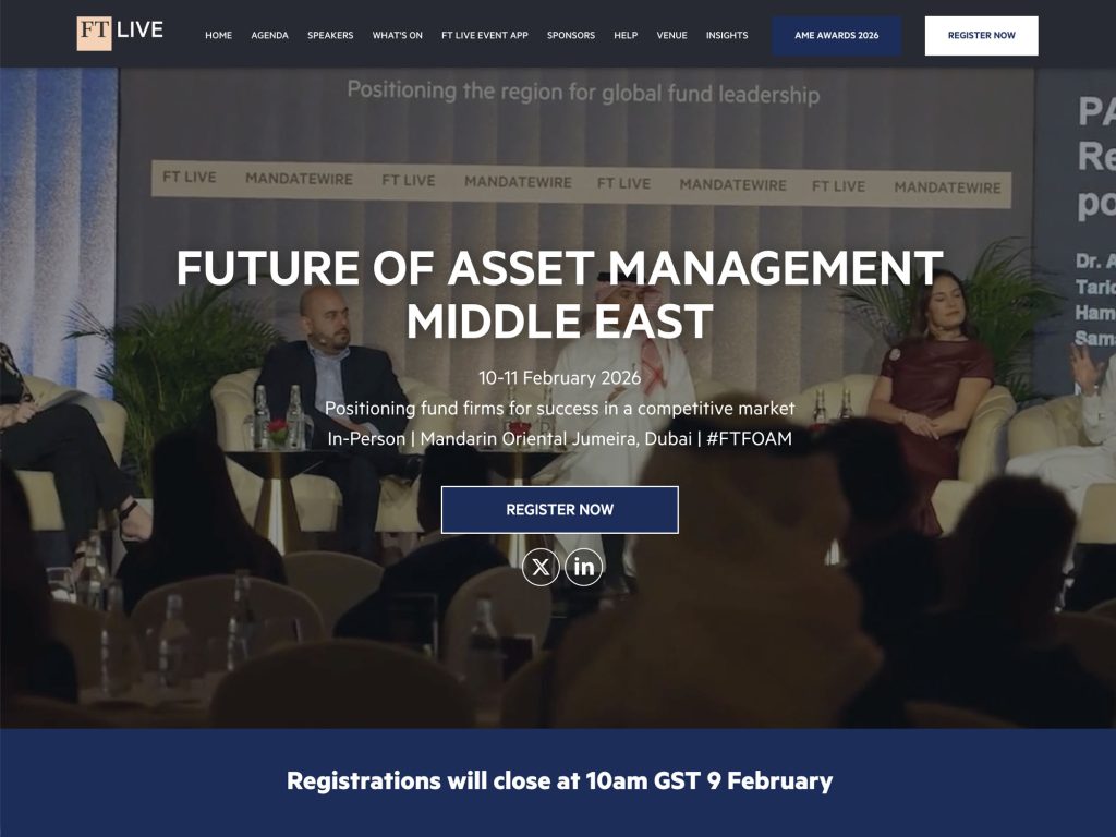 Future Of Asset Management Middle East website