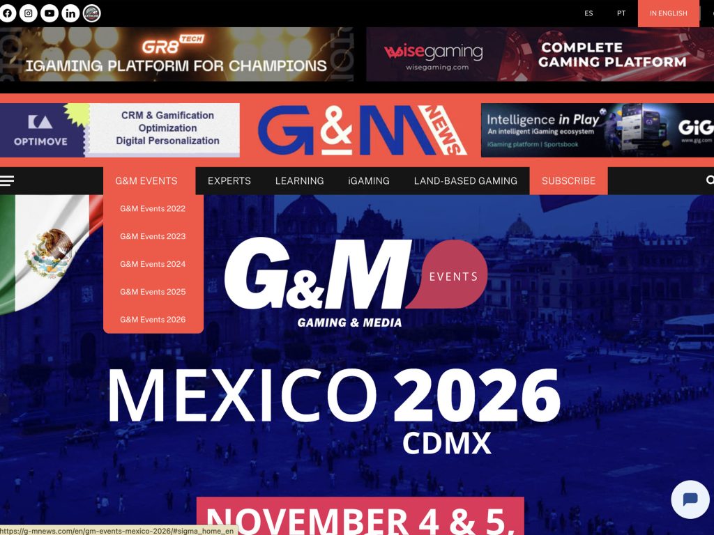 G And M Events Mexico 2026 website