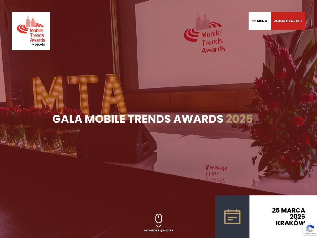 Gala Mobile Trends Awards 2025 website