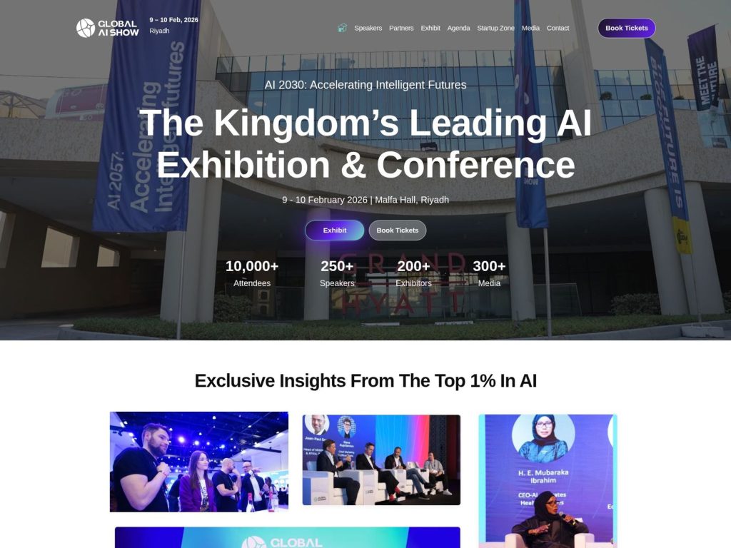 Global AI Show Riyadh 2026 website