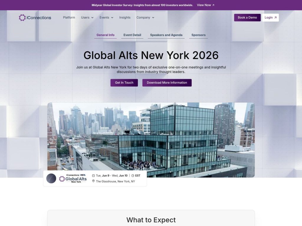Global Alts New York 2026 website