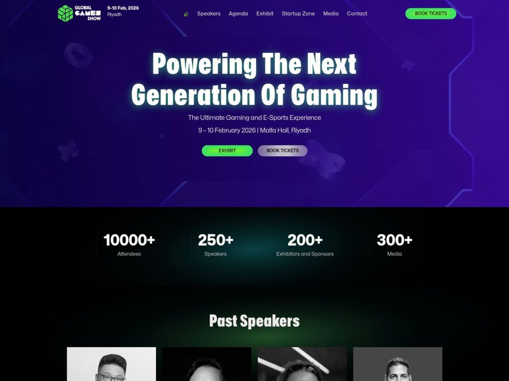 Global Games Show Riyadh 2026 website