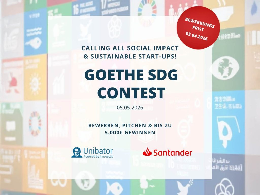 Goethe SDG Contest: Startups aufgepasst! website