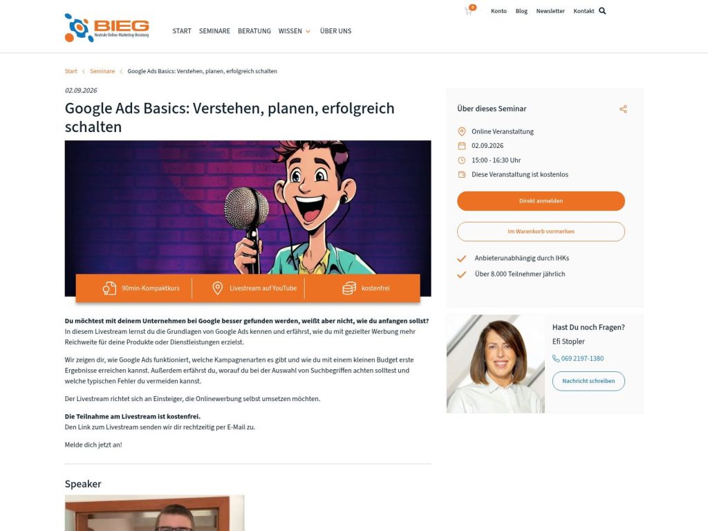 Google Ads Basics: Verstehen, planen, erfolgreich schalten website