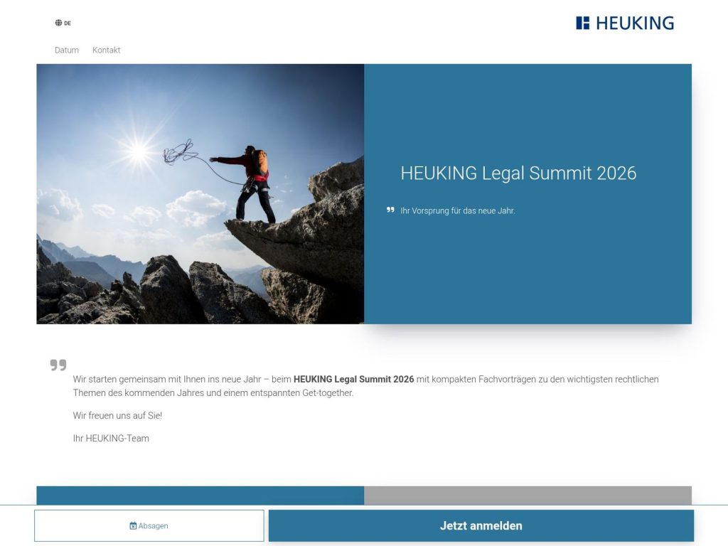 HEUKING Legal Summit 2026 image