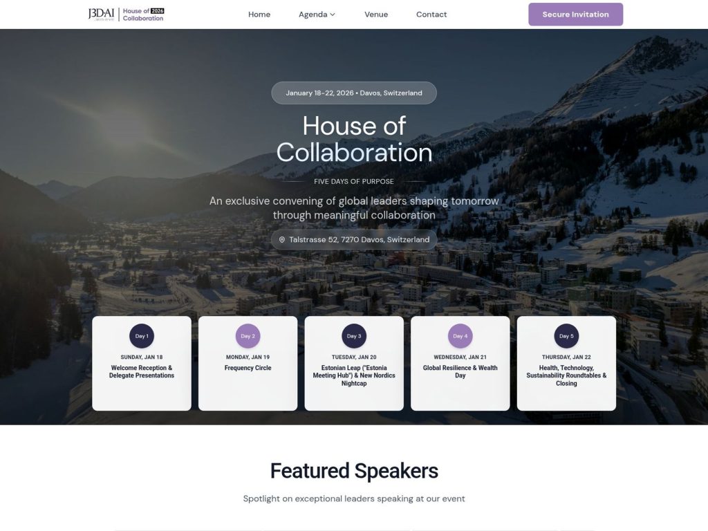 House of Collaboration Davos 2026 image