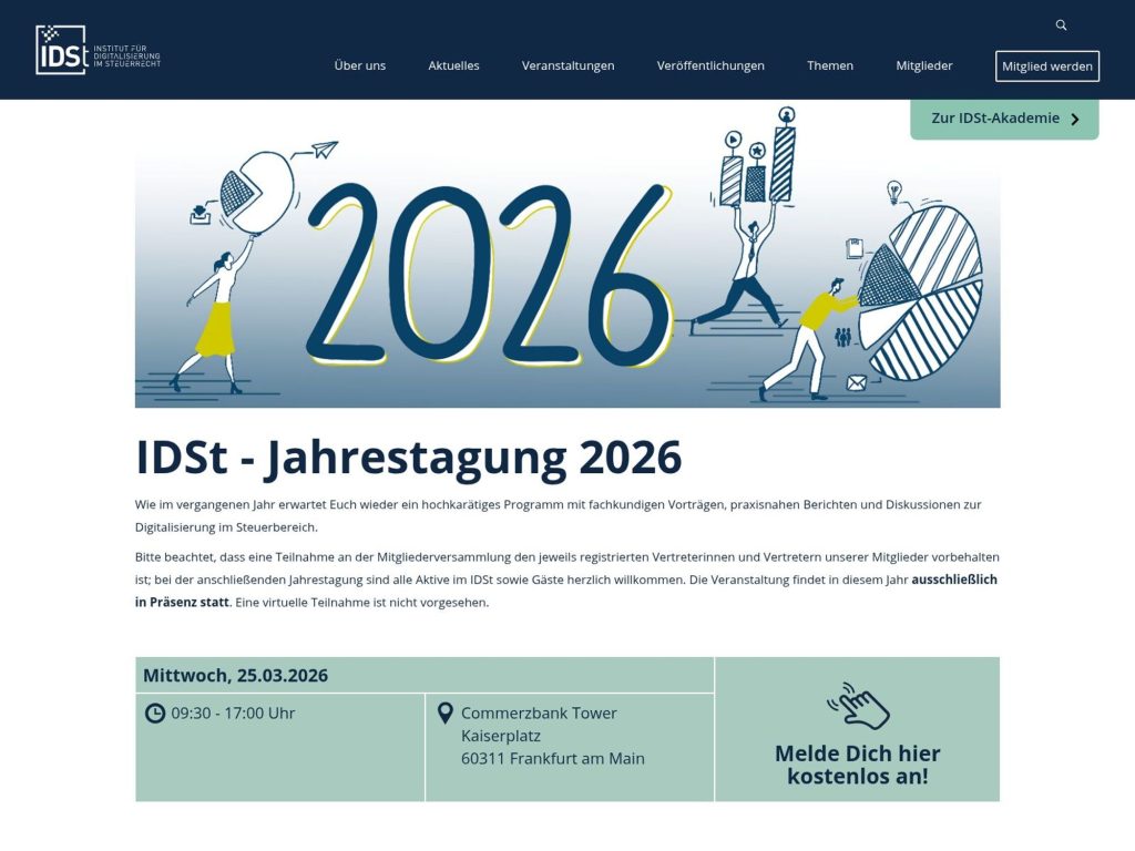IDSt - Jahrestagung 2026 website