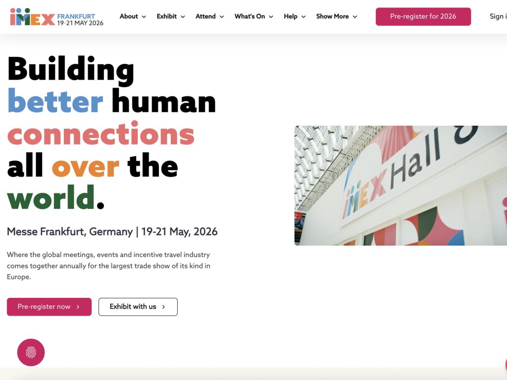 IMEX Frankfurt 2026 website