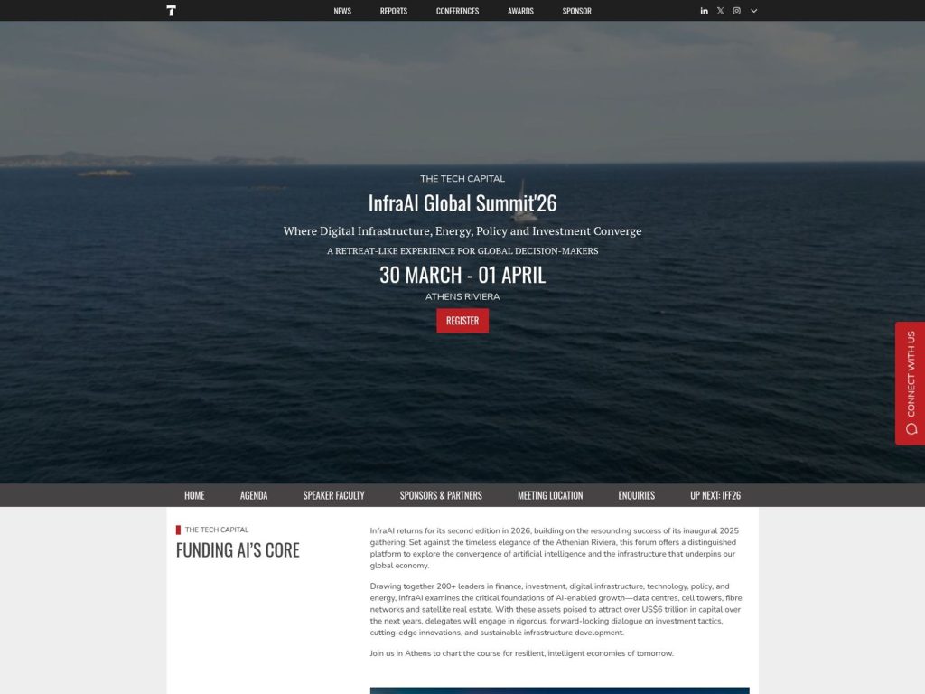 InfraAI Global Summit'26 website