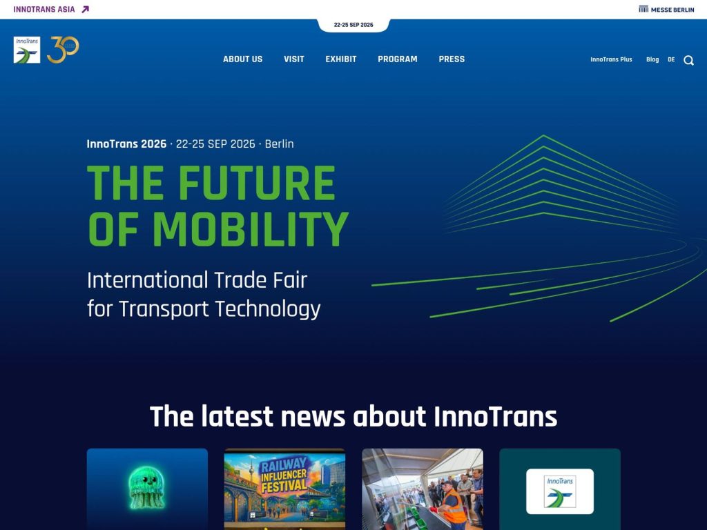 InnoTrans 2026 website