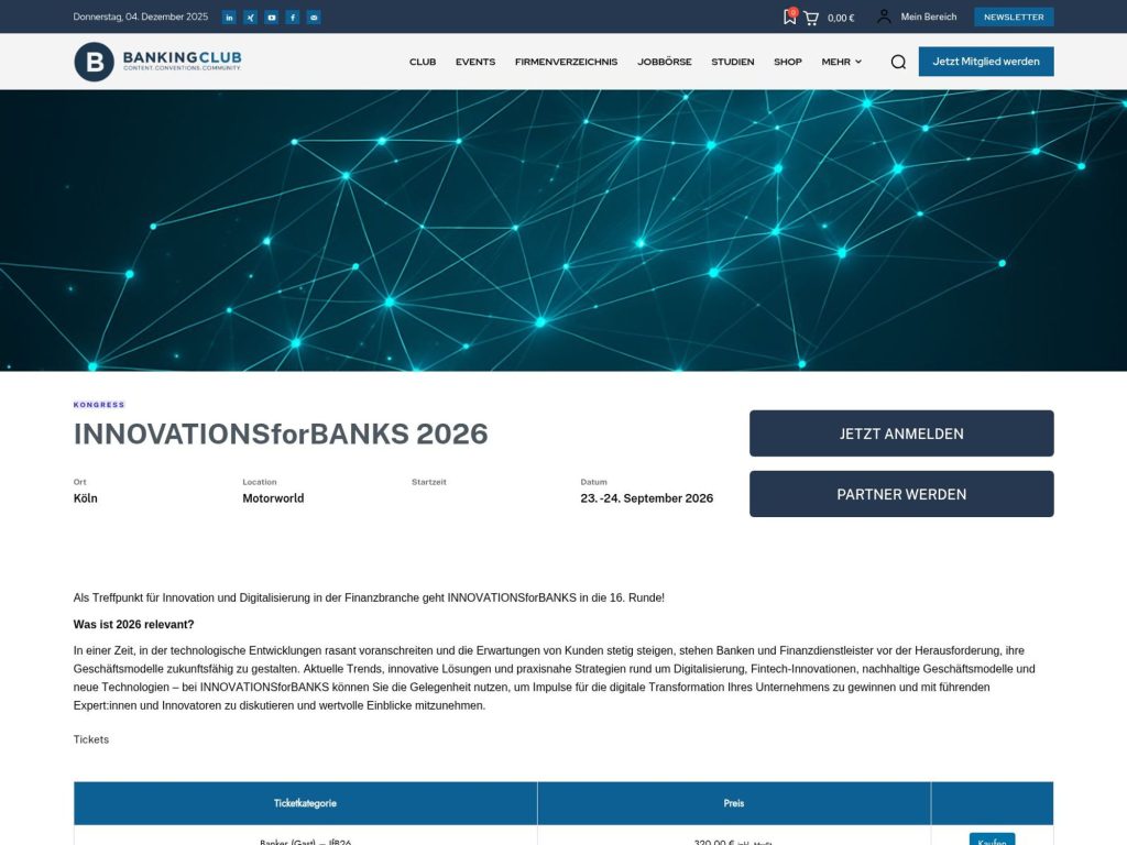 INNOVATIONSforBANKS 2026 website