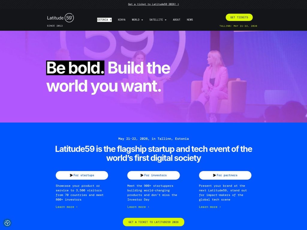 Latitude59 Estonia 2026 website