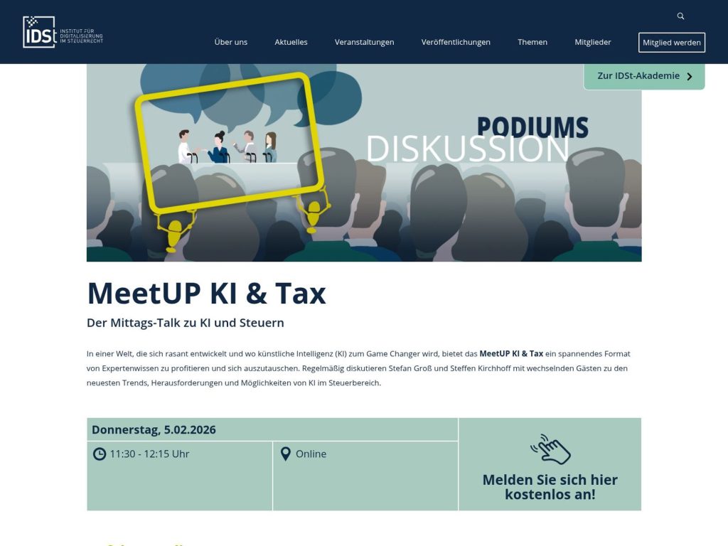 MeetUP KI & Tax - Event screenshot