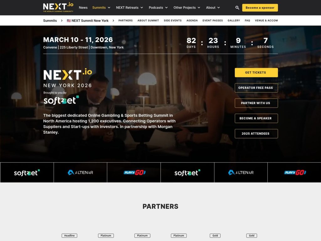 NEXT Summit New York 2026 website