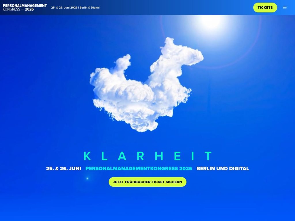 Personalmanagement Kongress 2026 website