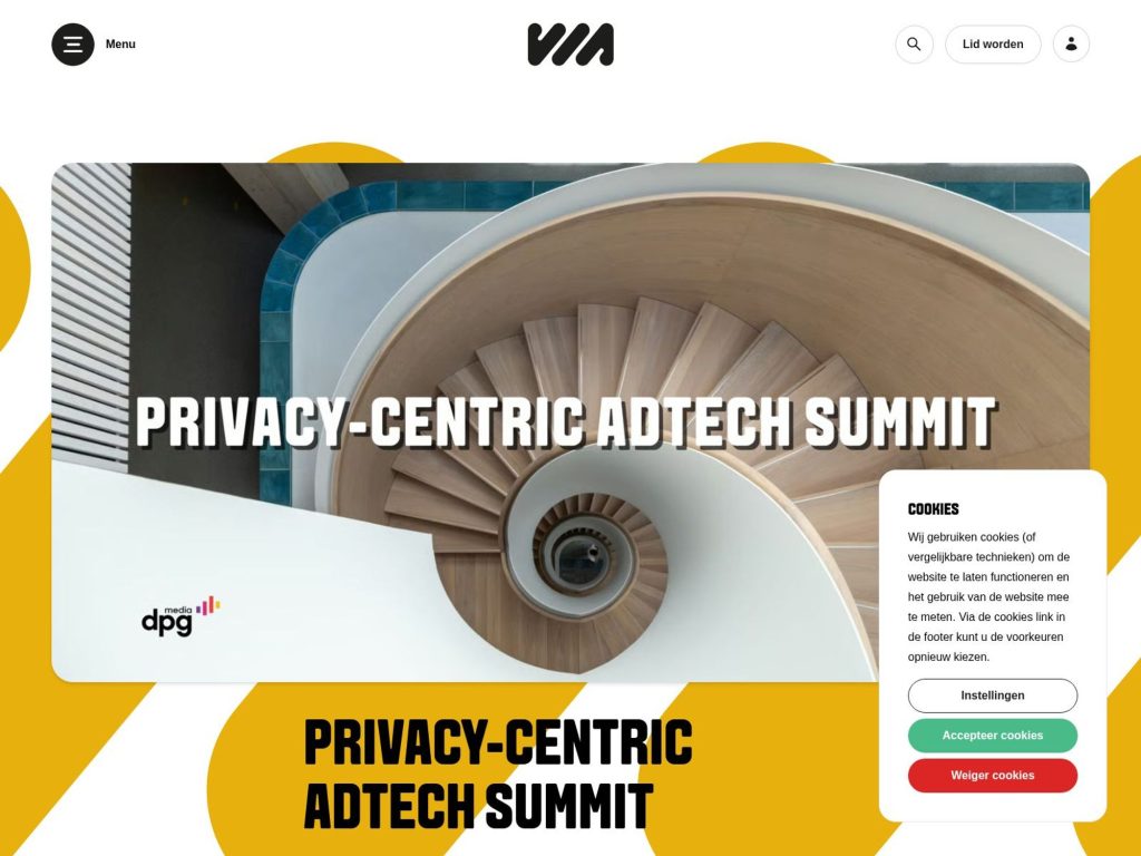 Privacy-centric AdTech Summit website