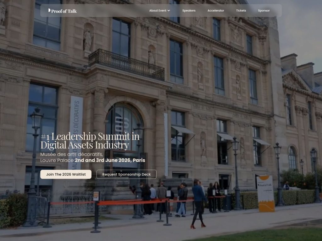 Proof of Talk 2026 website