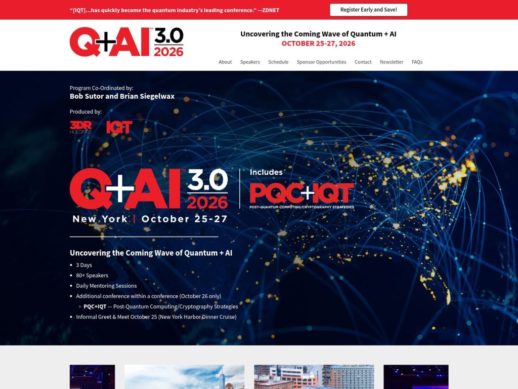 Q+AI 2026 website