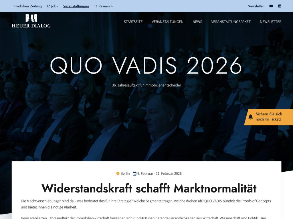 QUO VADIS 2026 website