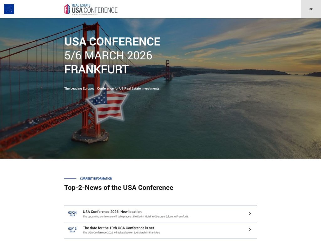 Real Estate USA Conference 2026 website
