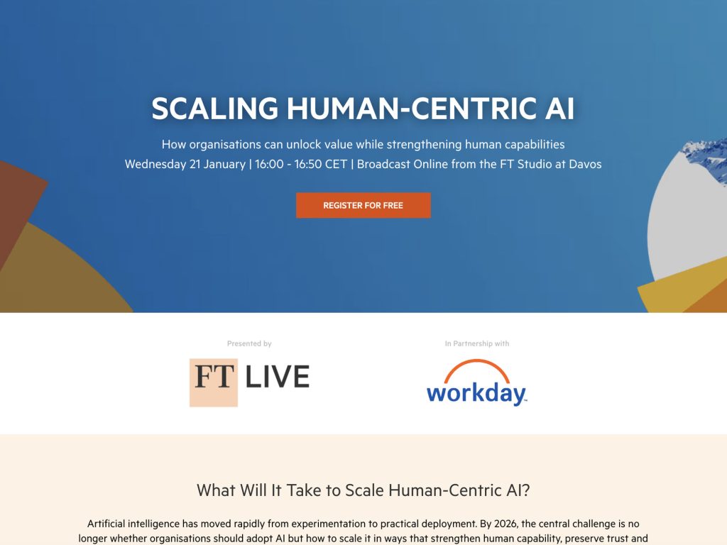 Scaling Human-Centric AI - How organisations can unlock value while strengthening human capabilities - Event screenshot
