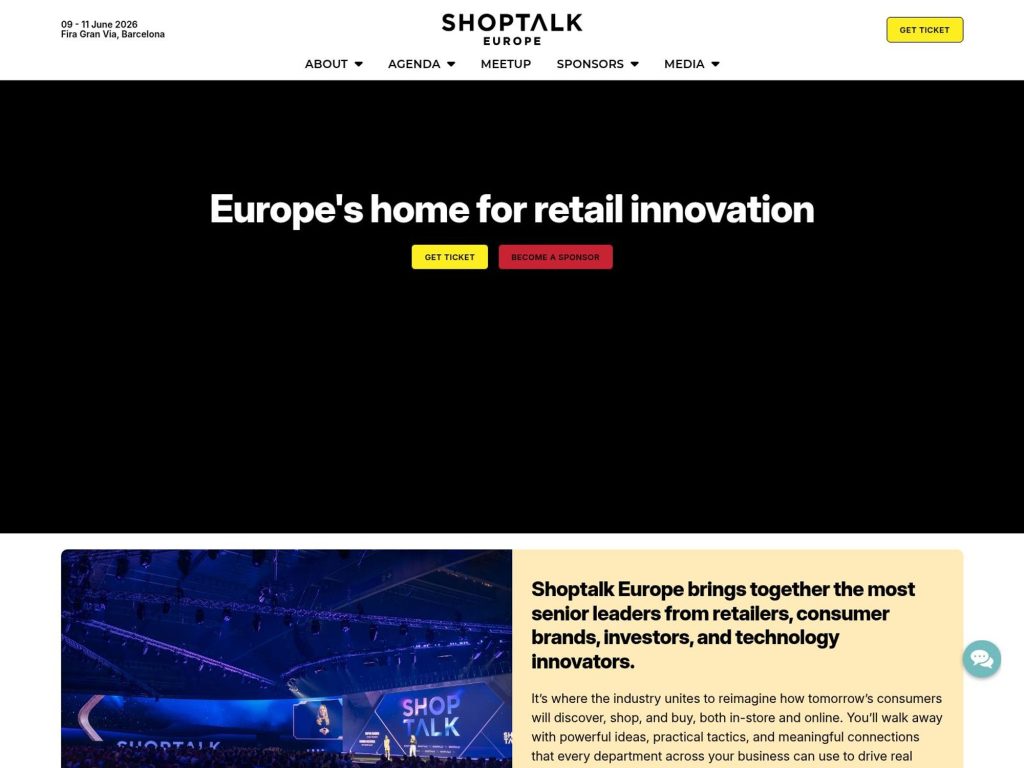 Shoptalk Europe website