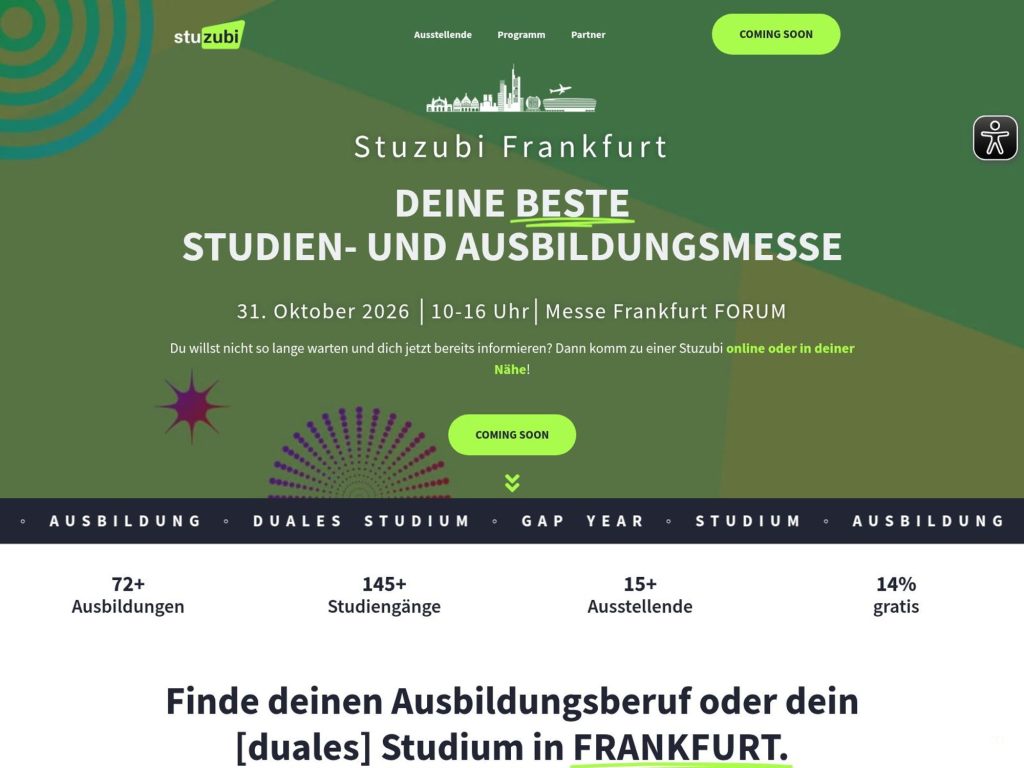 Stuzubi Frankfurt website
