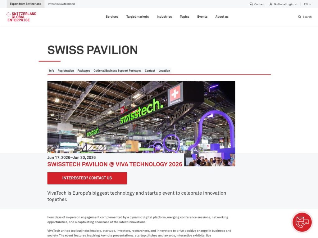 Swisstech Pavilion image