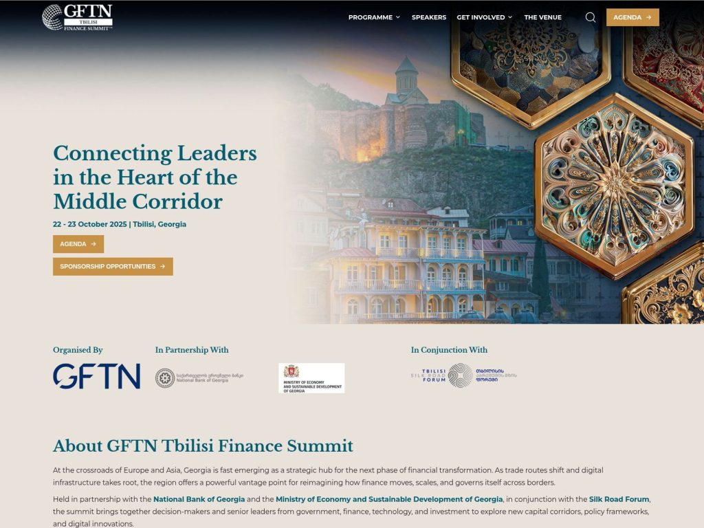 Tbilisi Finance Summit website