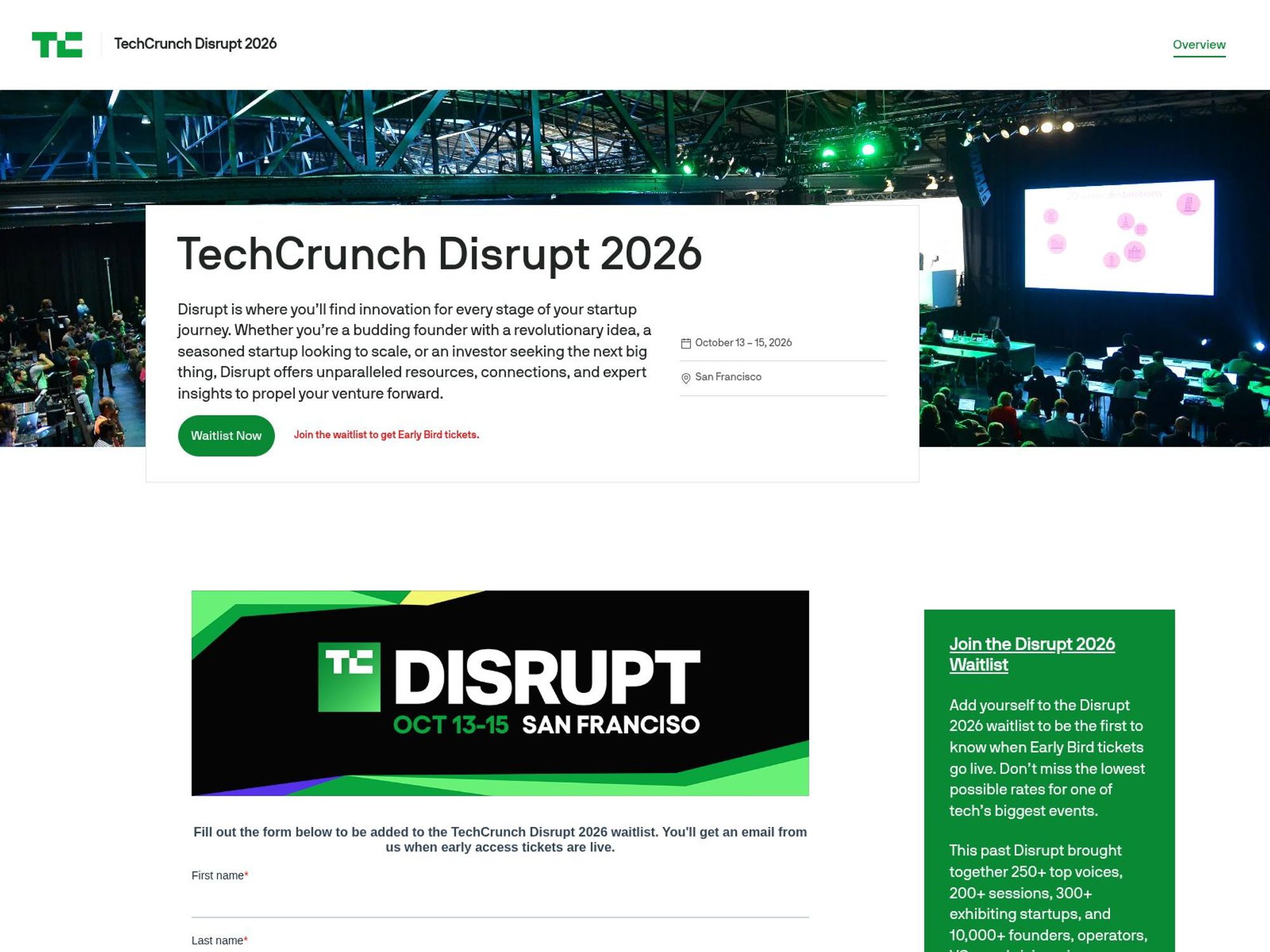 TechCrunch Disrupt 2026