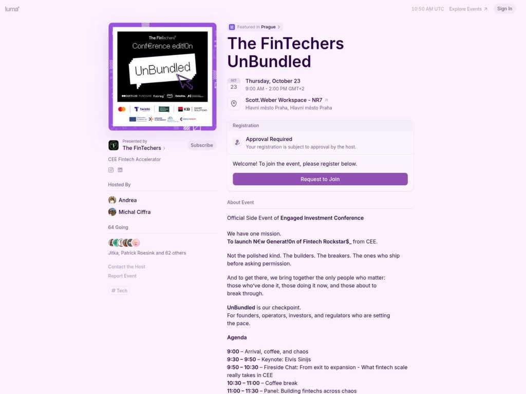 The FinTechers UnBundled - Event screenshot