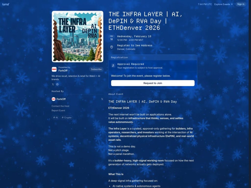 THE INFRA LAYER | AI, DePIN & RWA Day website