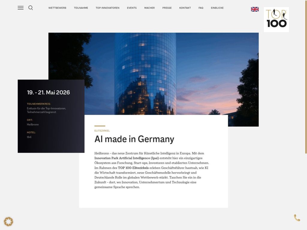 TOP 100-Elitezirkel Heilbronn website