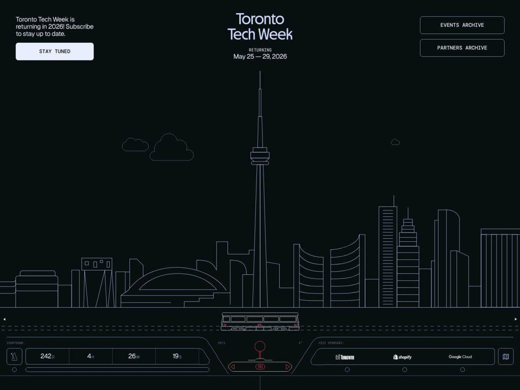 Toronto Tech Week website
