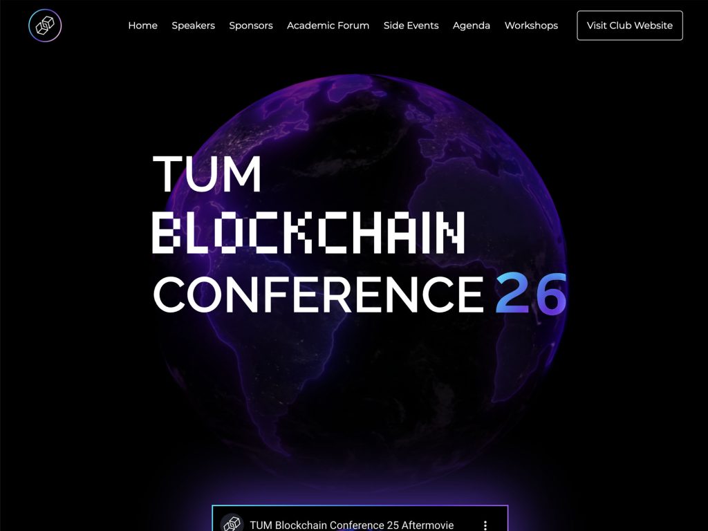 TUM Blockchain Conference 2026 website