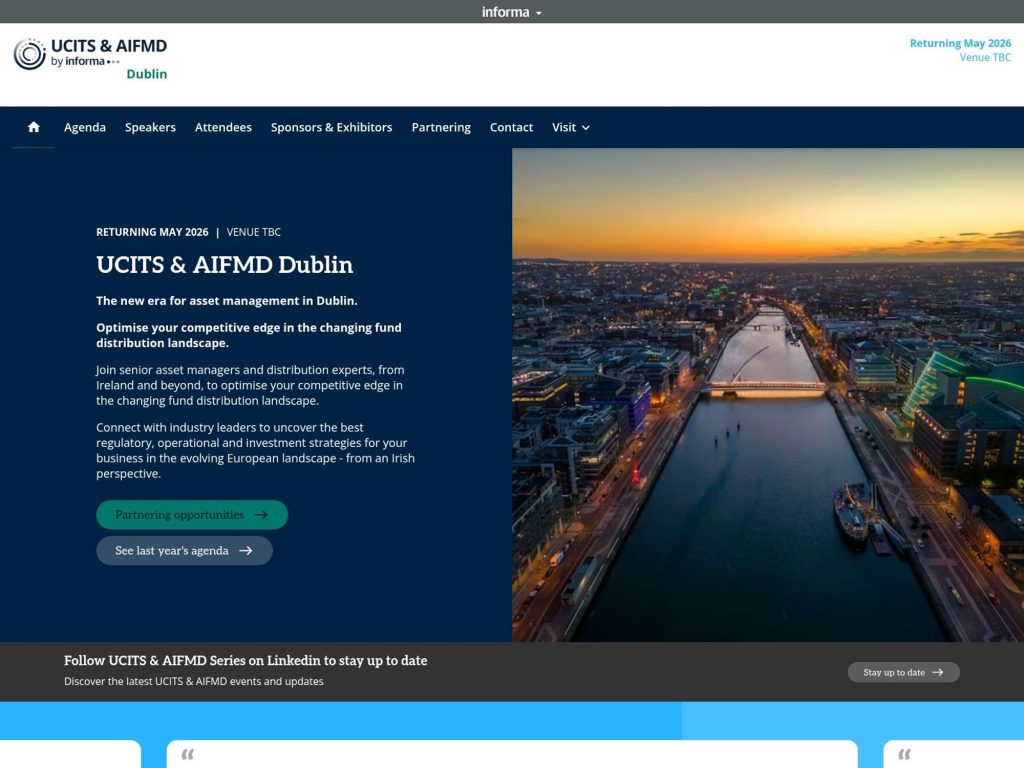 UCITS & AIFMD Dublin website