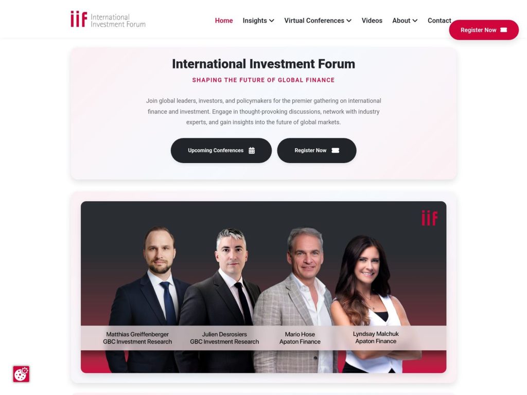 19. IIF International Investment Forum website