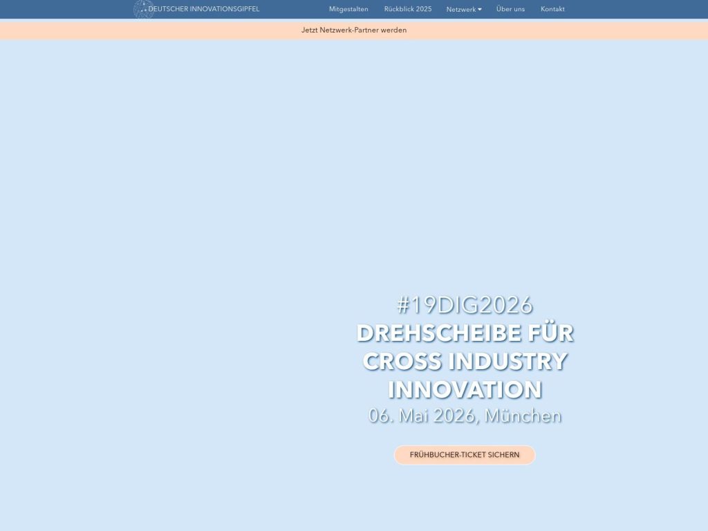 19. Deutscher Innovationsgipfel