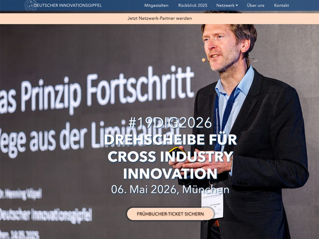 19. Deutscher Innovationsgipfel website