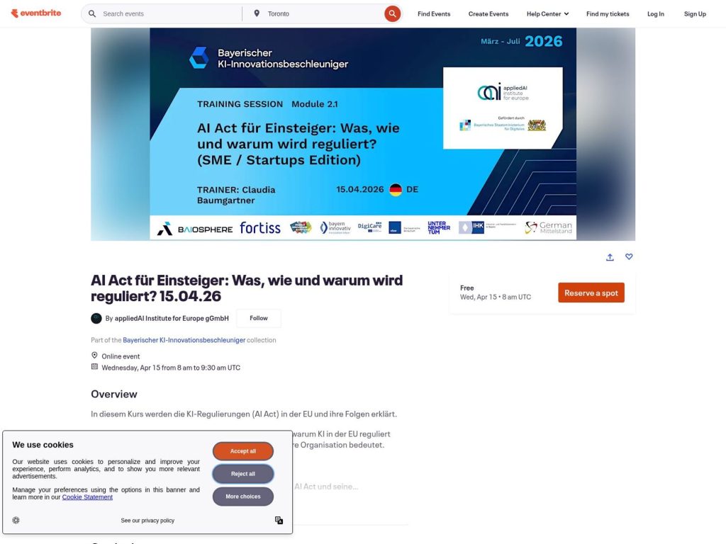 AI Act für Einsteiger: Was, wie und warum wird reguliert? website