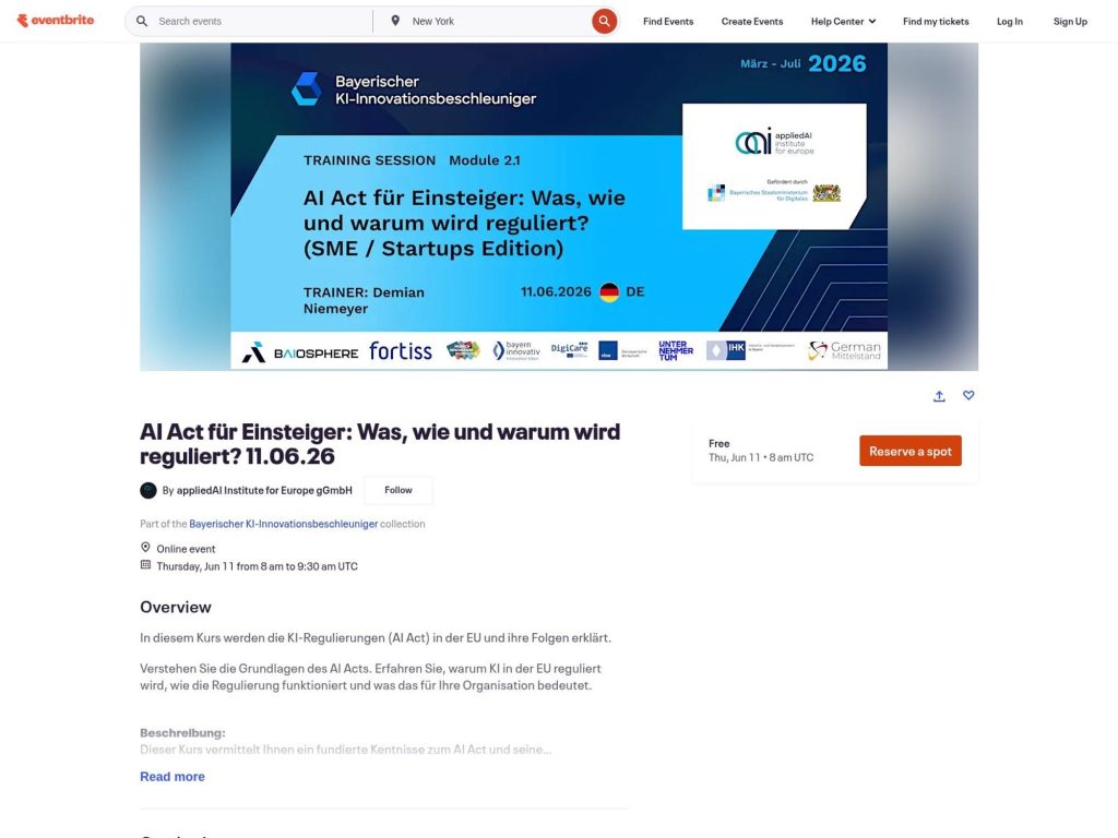 AI Act für Einsteiger: Was, wie und warum wird reguliert? website