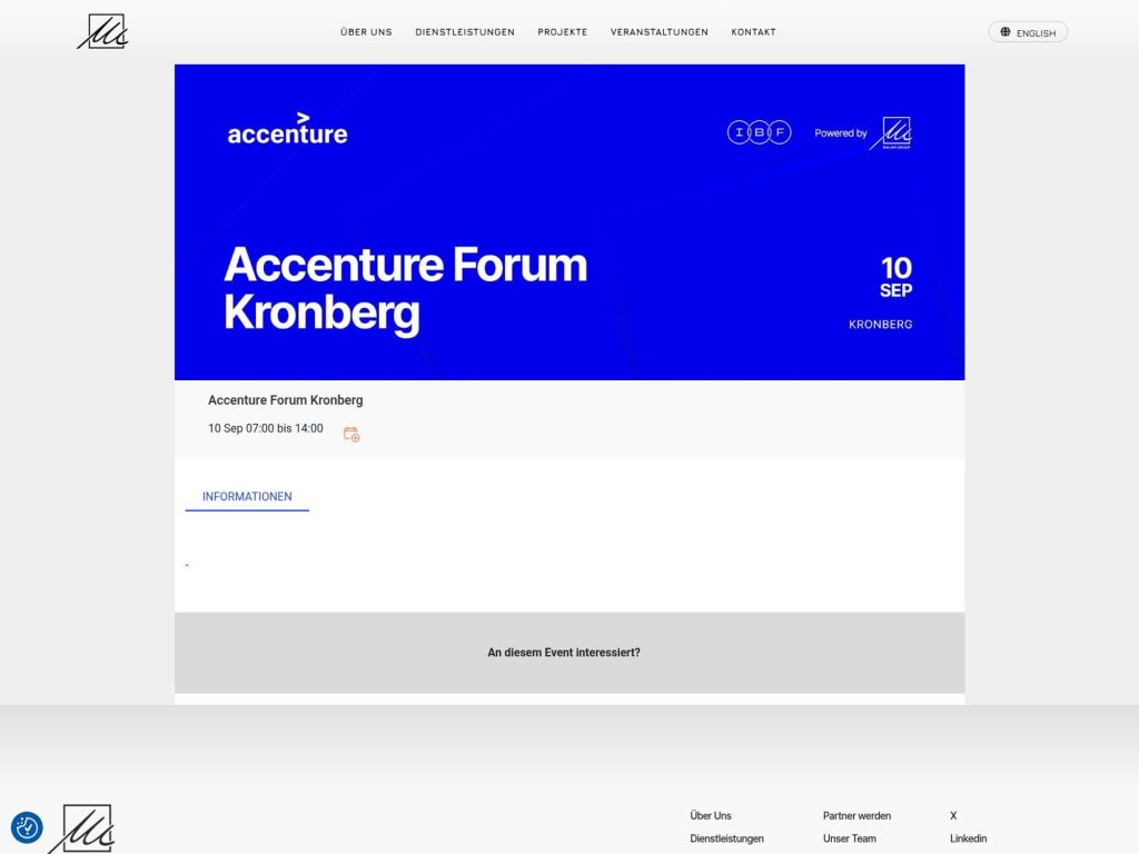 Accenture Forum Kronberg website