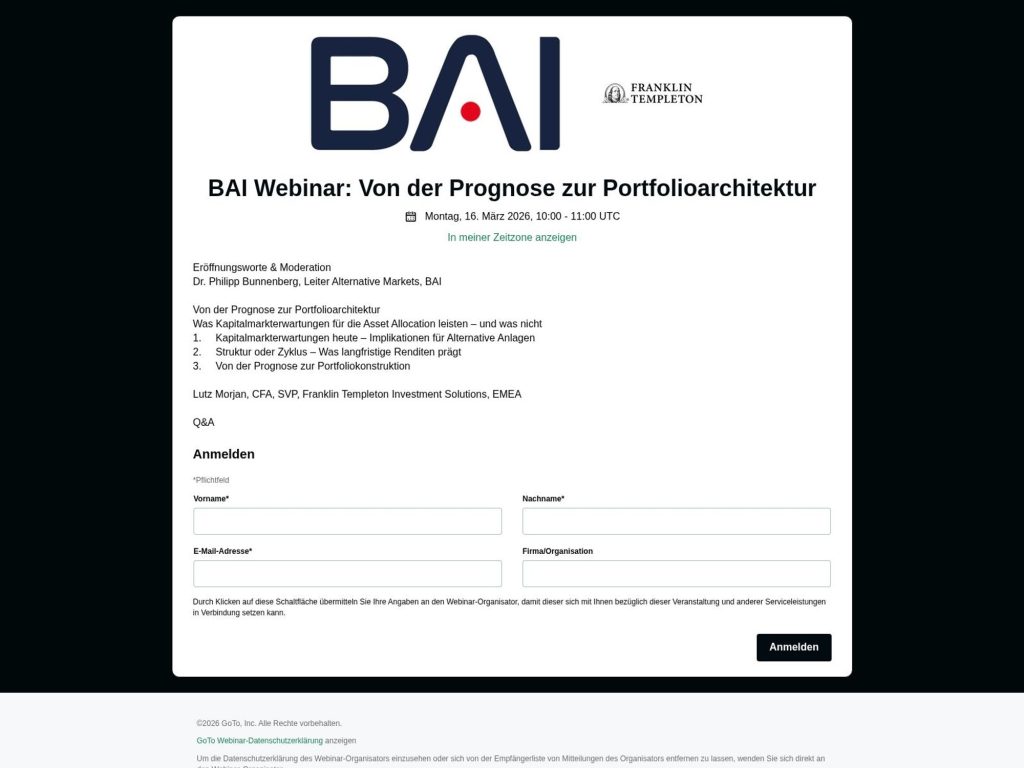 BAI Webinar: Von der Prognose zur Portfolioarchitektur website
