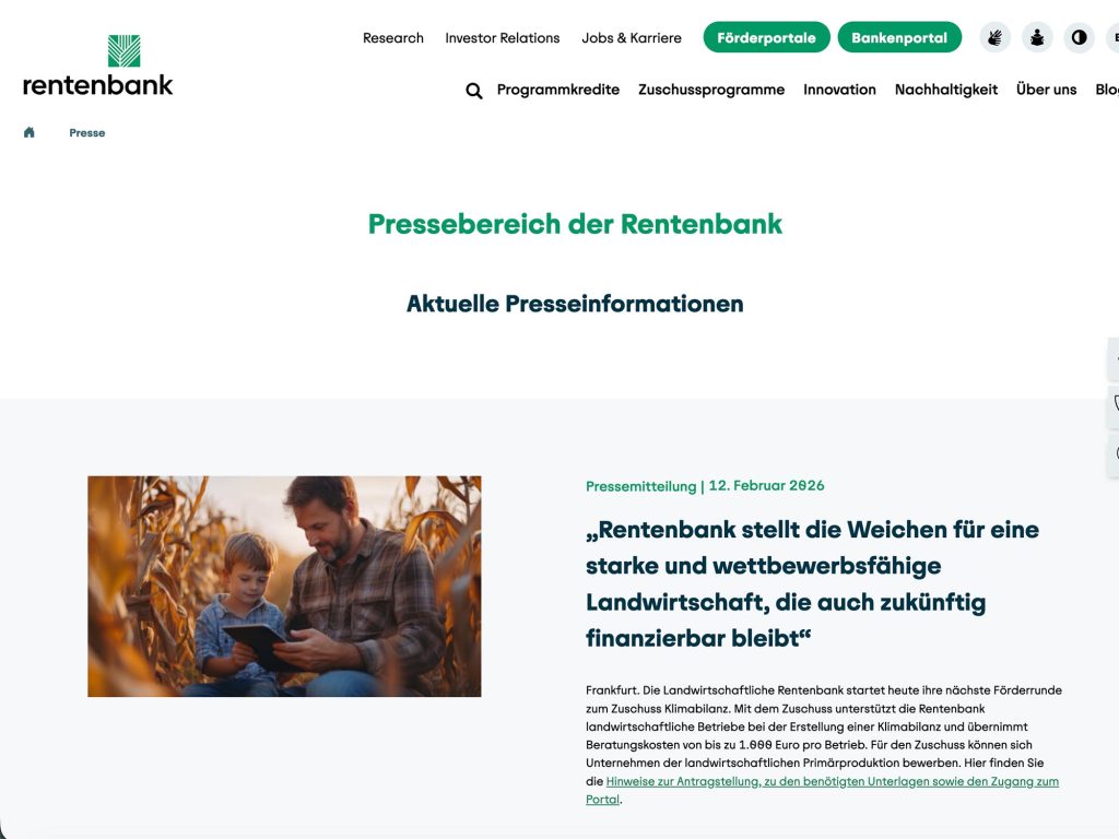 Bilanzpressekonferenz Rentenbank 2026 website