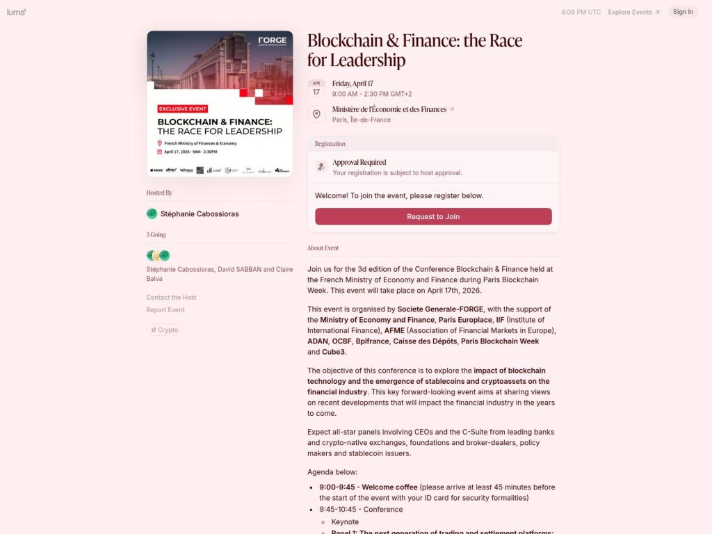 Blockchain & Finance: the Race for Leadership website